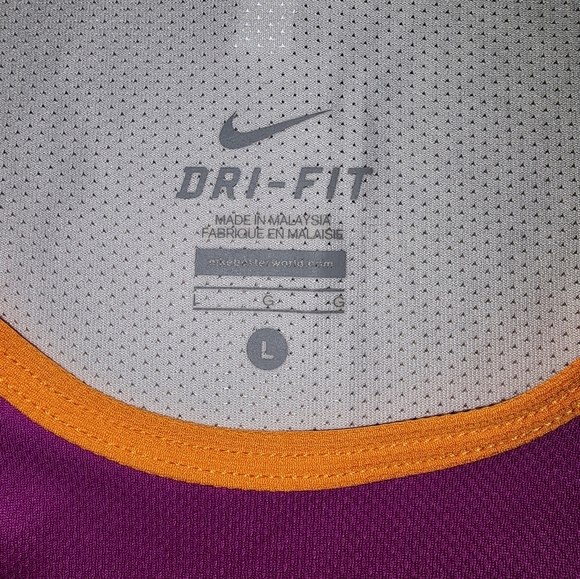 Nike Tempo Running Tank •RASPBERRY/WHITE/ORANGE • Women’s Large - Picture 2 of 6